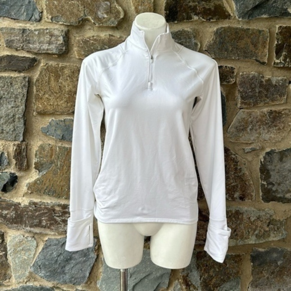 Athleta White long sleeve Track Jacket Size XS/TP